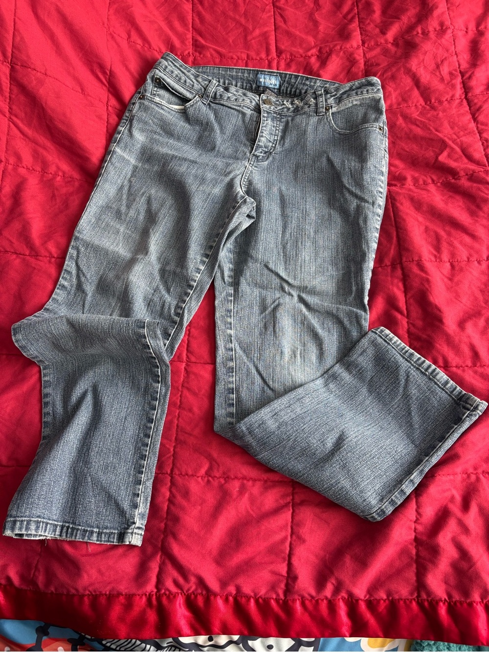 Westport Gray Flare Jeans - Subtle Washed Finish